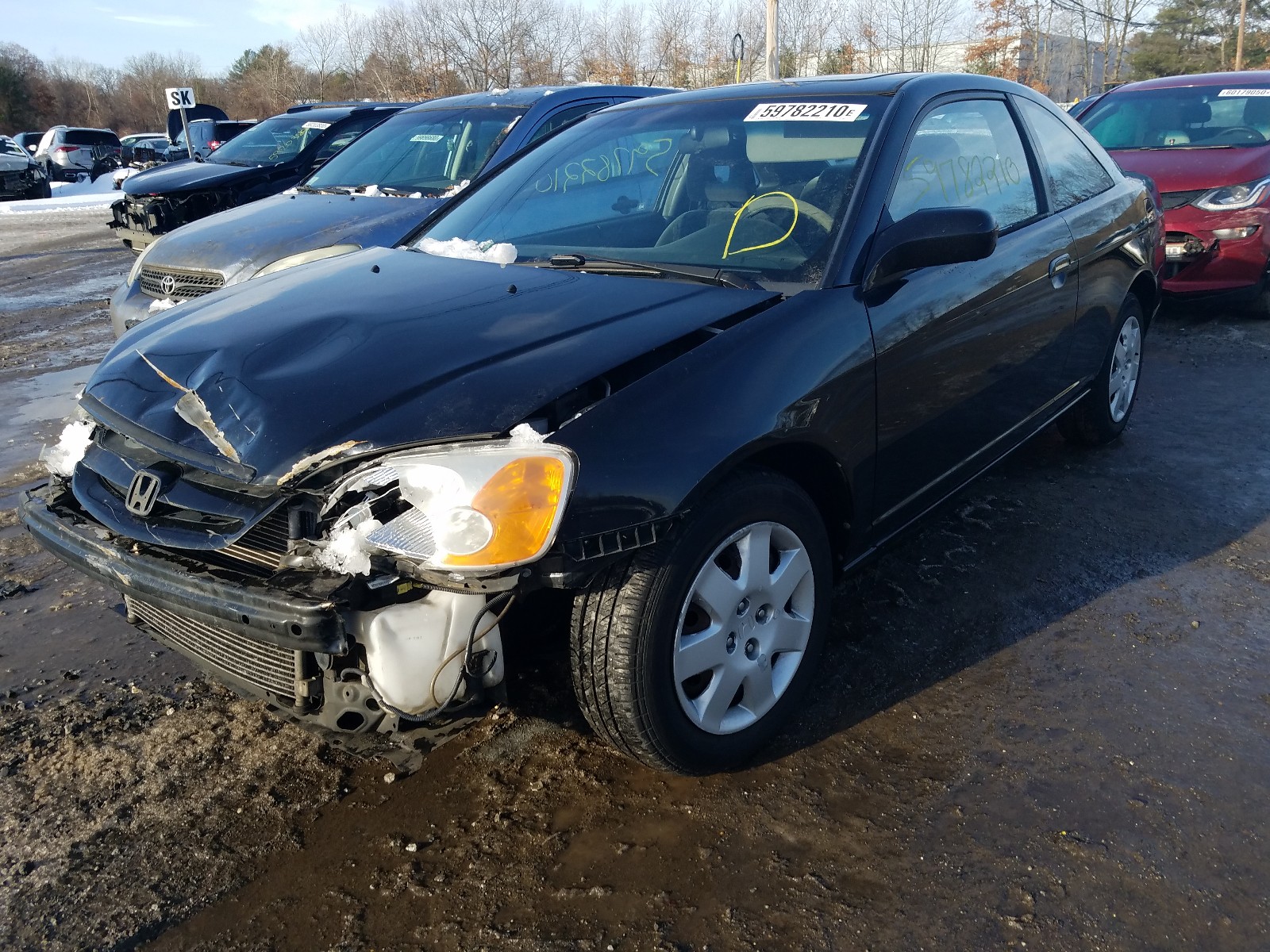 Photo 2 from auction – 2002 HONDA CIVIC EX with VIN 1HGEM21982L054412