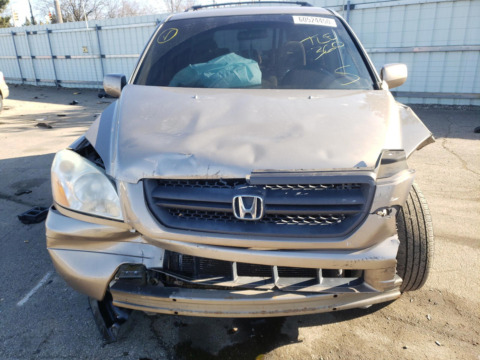 Photo 9 from auction – 2003 HONDA PILOT EX with VIN 2HKYF18423H536728
