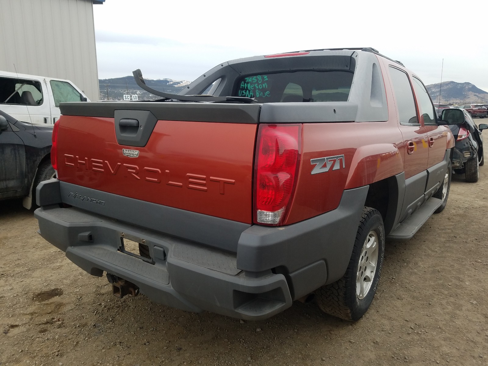 Photo 4 from auction – 2002 CHEVROLET AVALANCHE with VIN 3GNEK13T92G304915