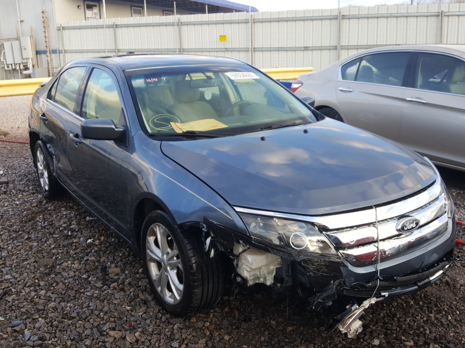 FORD FUSION SE 2012 with VIN 3FAHP0HA9CR314848 - Photo from auction