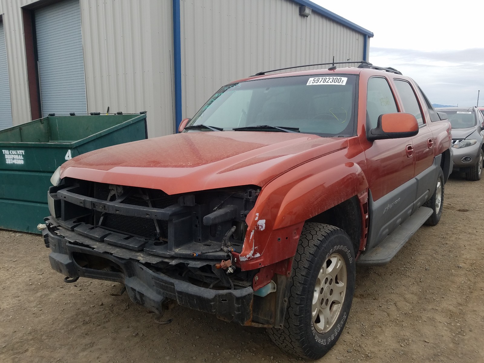 Photo 2 from auction – 2002 CHEVROLET AVALANCHE with VIN 3GNEK13T92G304915
