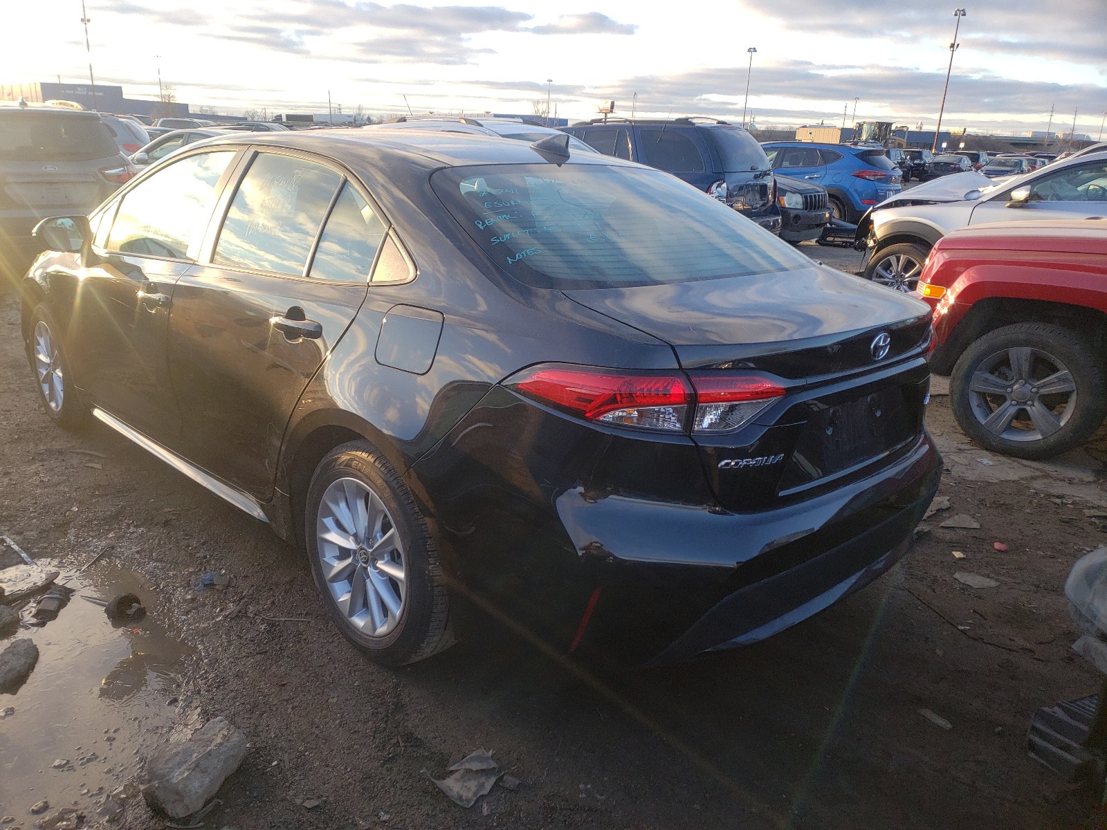 Photo 3 from auction – 2021 TOYOTA COROLLA LE with VIN 5YFHPMAE0MP163971