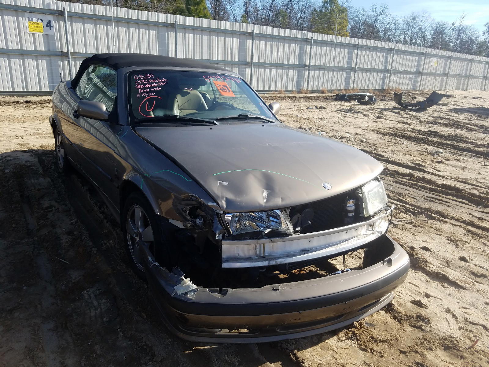 SAAB 9-3 SE 2003 with VIN YS3DF78K737005733 - Photo from auction