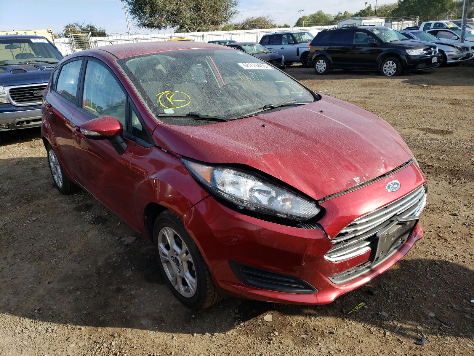 FORD FIESTA SE 2015 with VIN 3FADP4EJ3FM149407 - Photo from auction