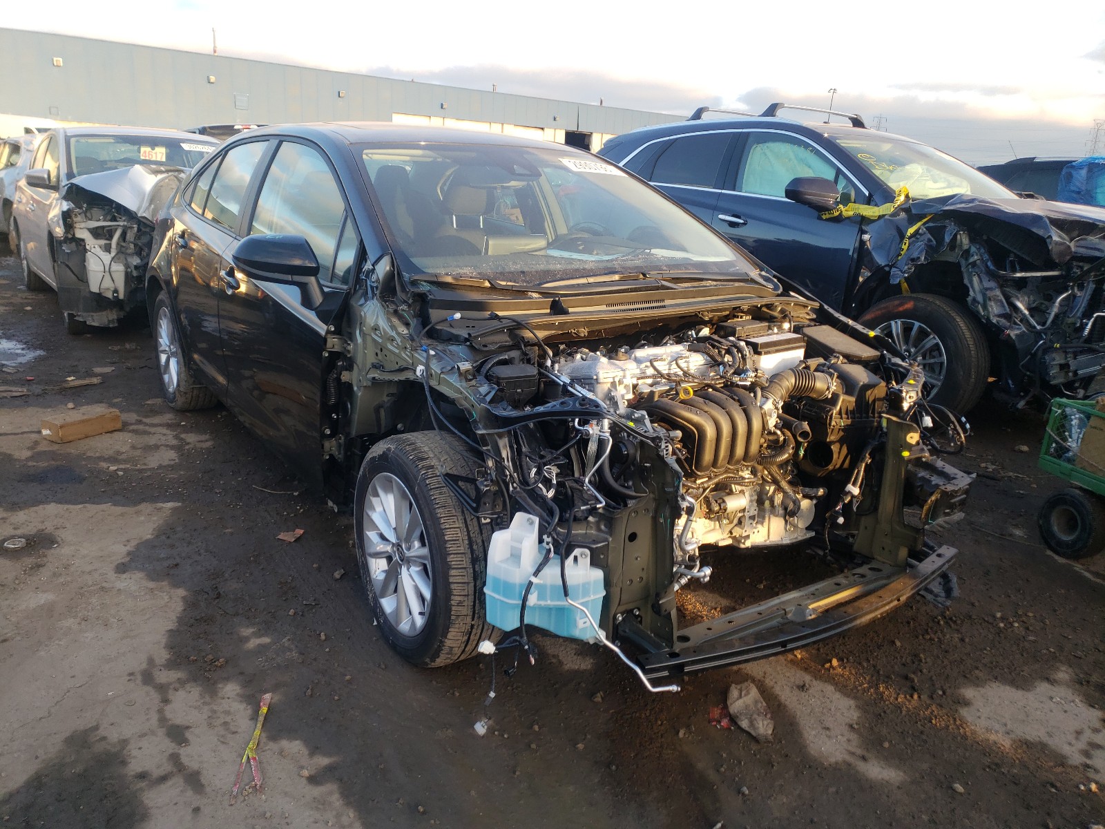 TOYOTA COROLLA LE 2021 with VIN 5YFHPMAE0MP163971 - Photo from auction
