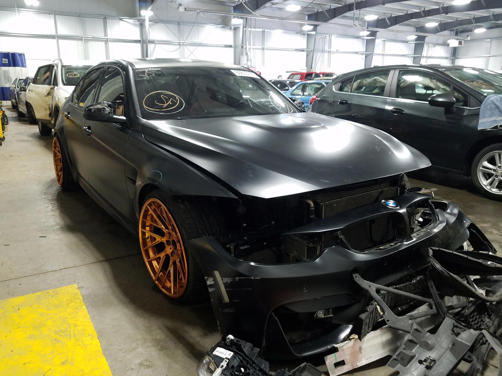 BMW M3 2015 with VIN WBS3C9C54FP803712 - Photo from auction