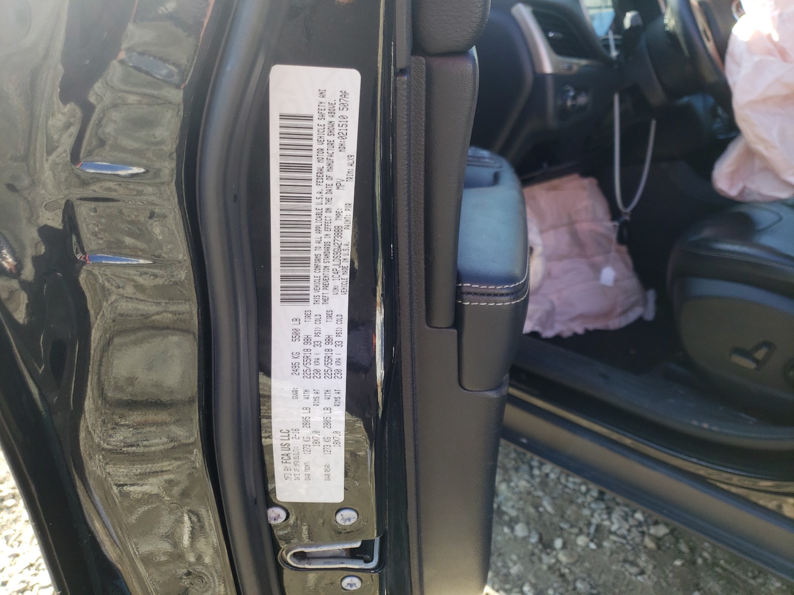 Photo 10 from auction – 2016 JEEP CHEROKEE L with VIN 1C4PJLDS9GW273888