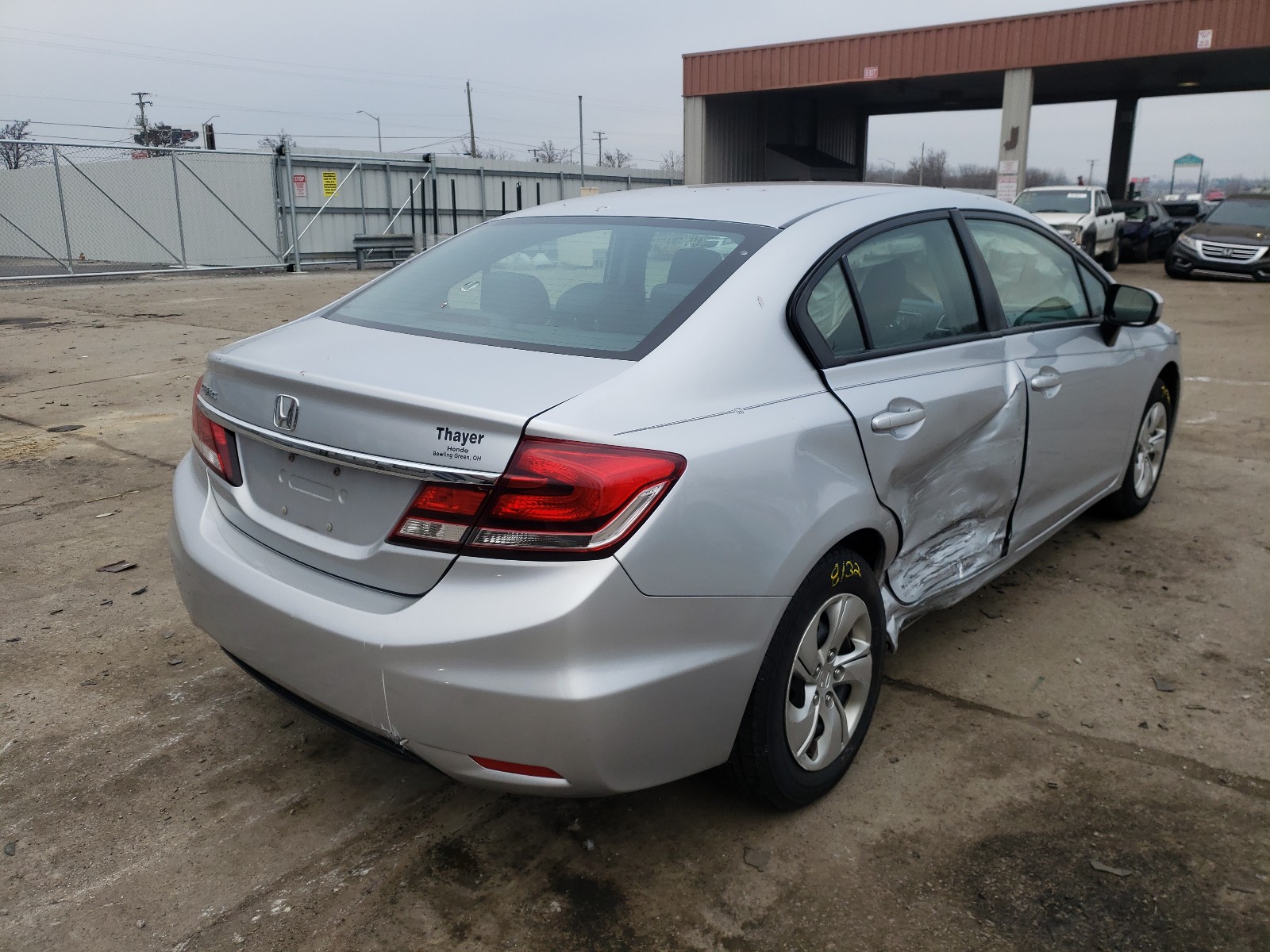 Photo 4 from auction – 2014 HONDA CIVIC LX with VIN 2HGFB2E50EH557547