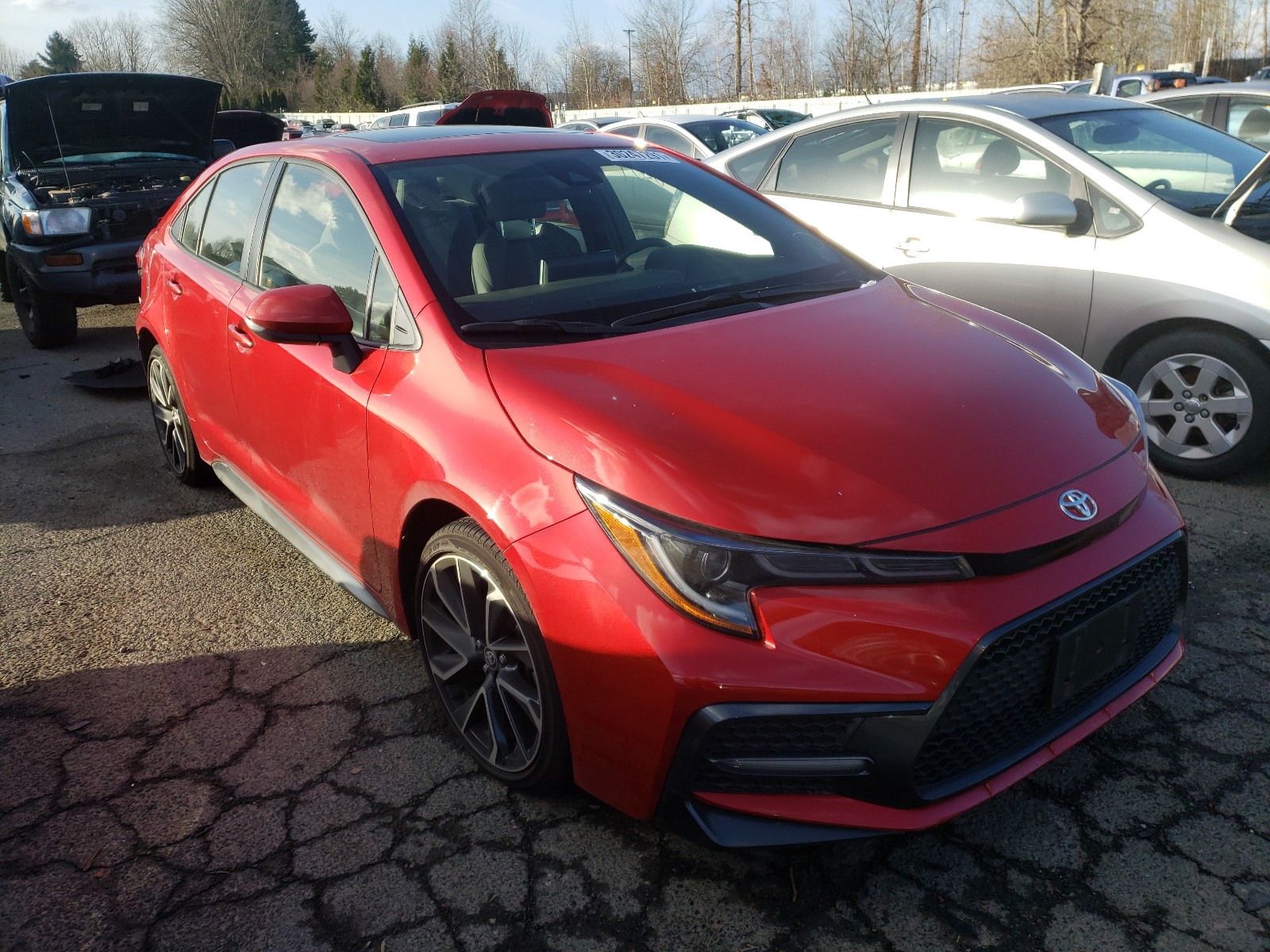 TOYOTA COROLLA SE 2020 with VIN JTDP4RCE2LJ024734 - Photo from auction