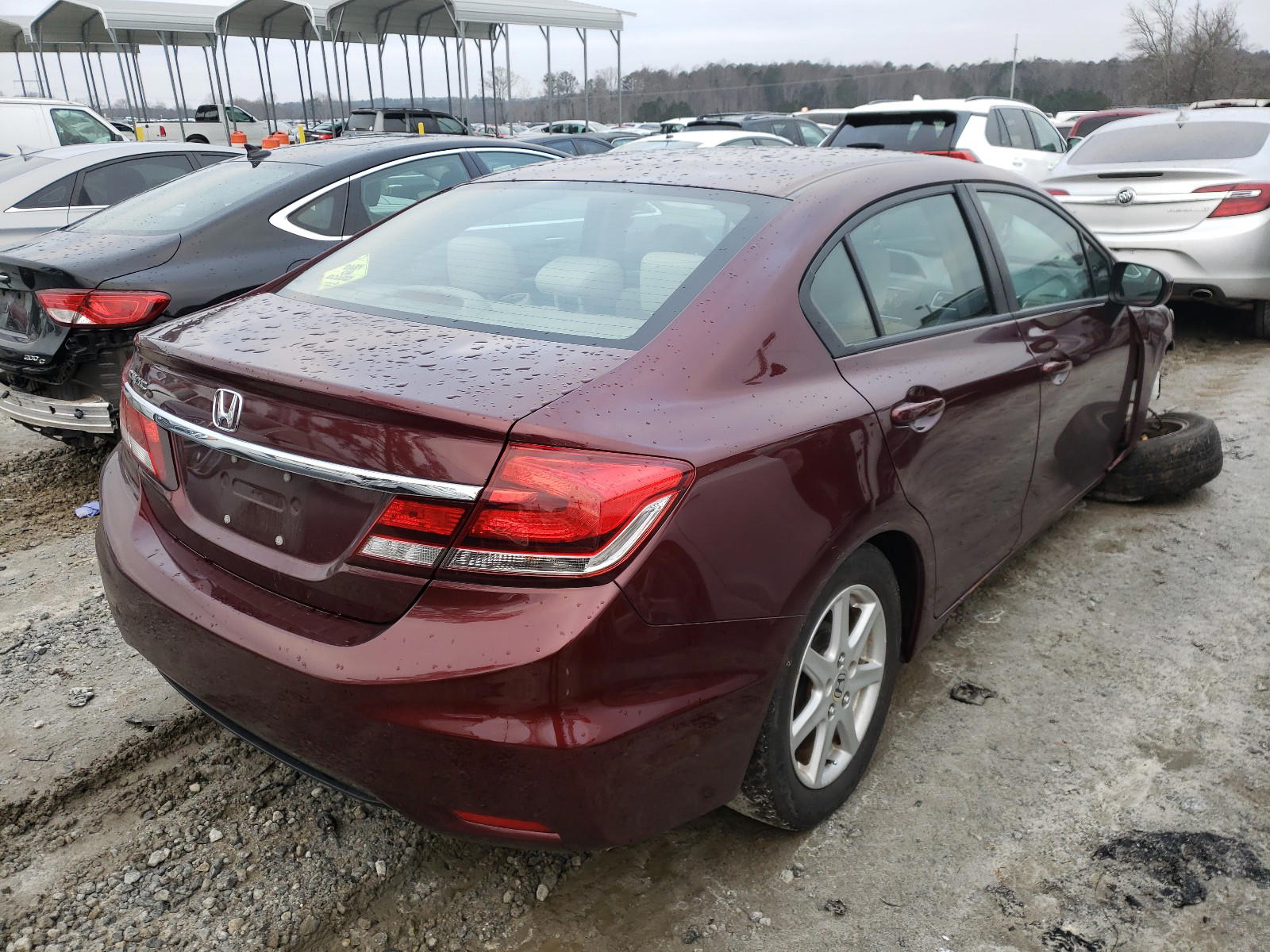 Photo 4 from auction – 2014 HONDA CIVIC with VIN 19XFB2F54EE231842