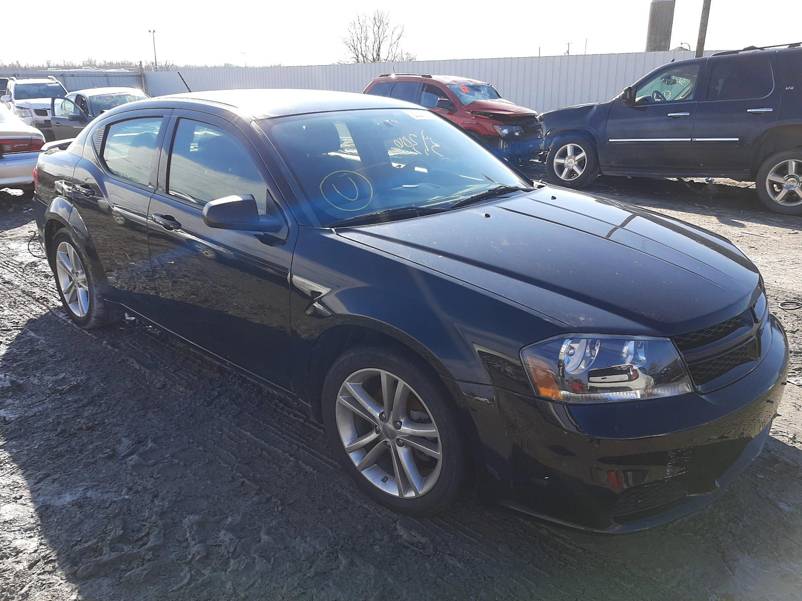 DODGE AVENGER SE 2014 with VIN 1C3CDZAG0EN174554 - Photo from auction
