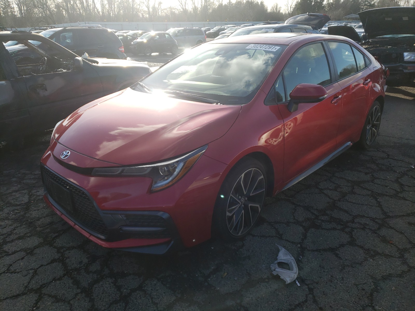 Photo 2 from auction – 2020 TOYOTA COROLLA SE with VIN JTDP4RCE2LJ024734