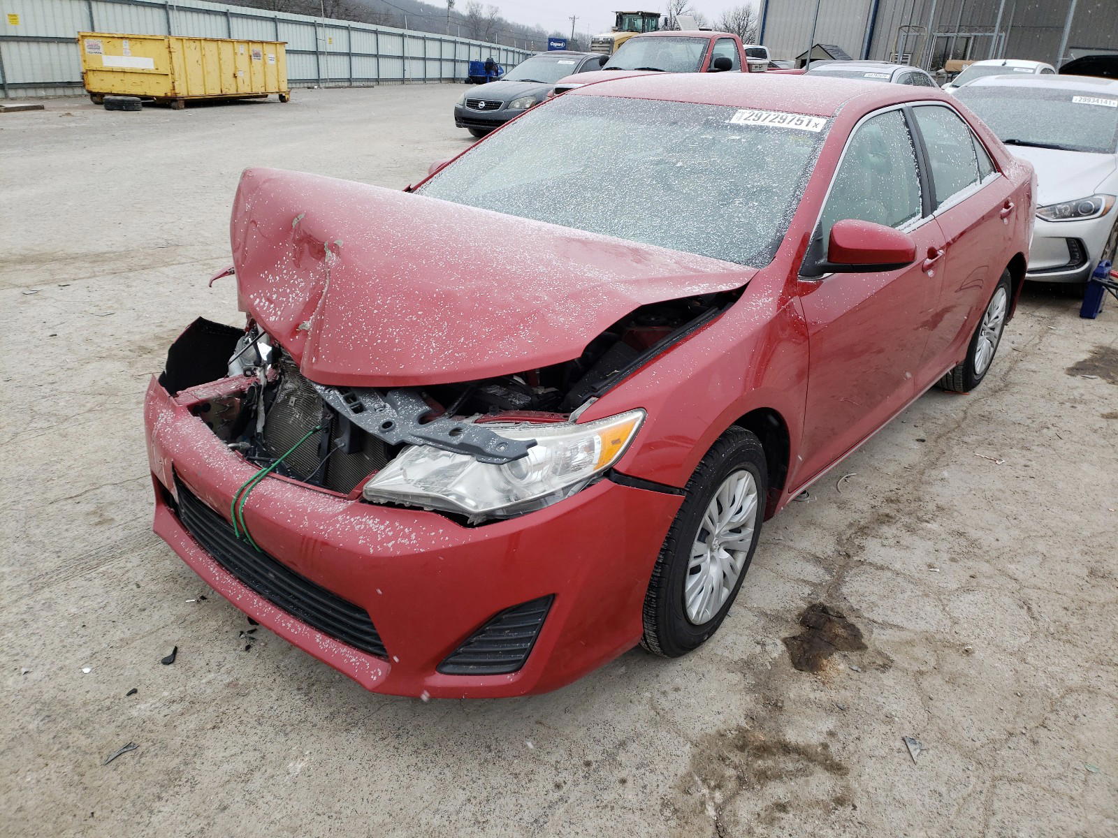 Photo 2 from auction – 2012 TOYOTA CAMRY BASE with VIN 4T4BF1FK9CR260689