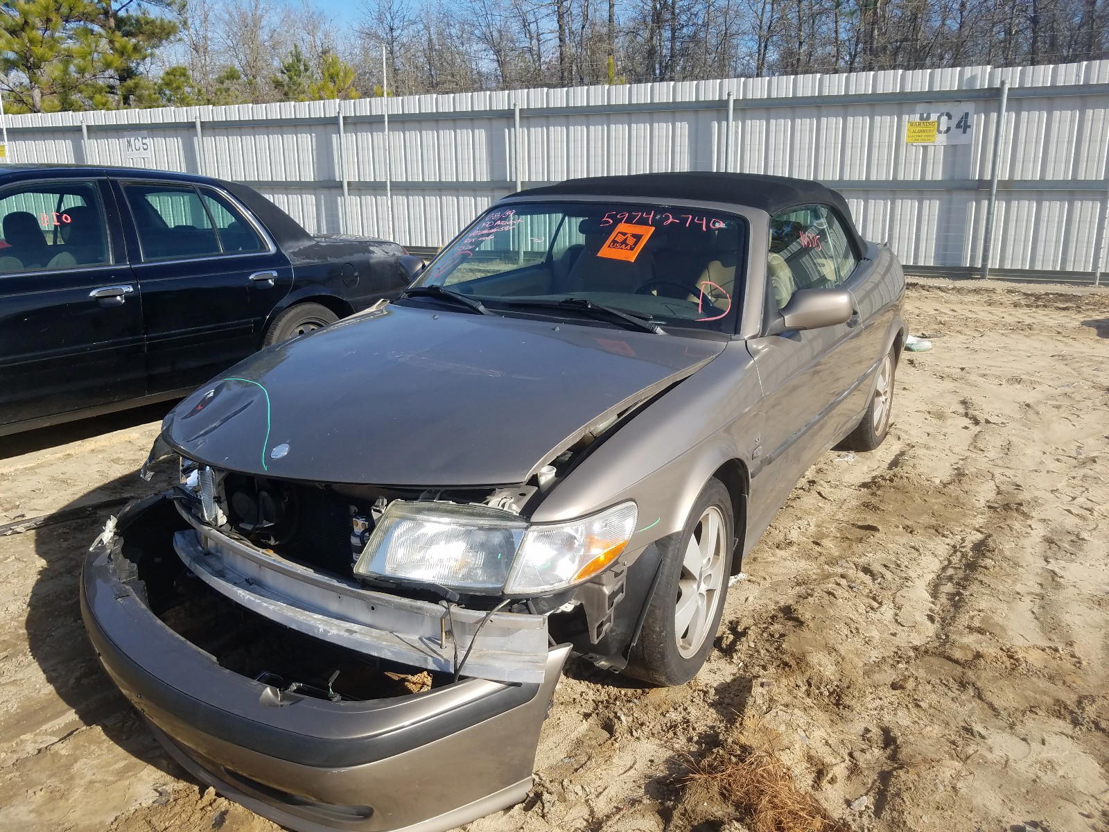 Photo 2 from auction – 2003 SAAB 9-3 SE with VIN YS3DF78K737005733