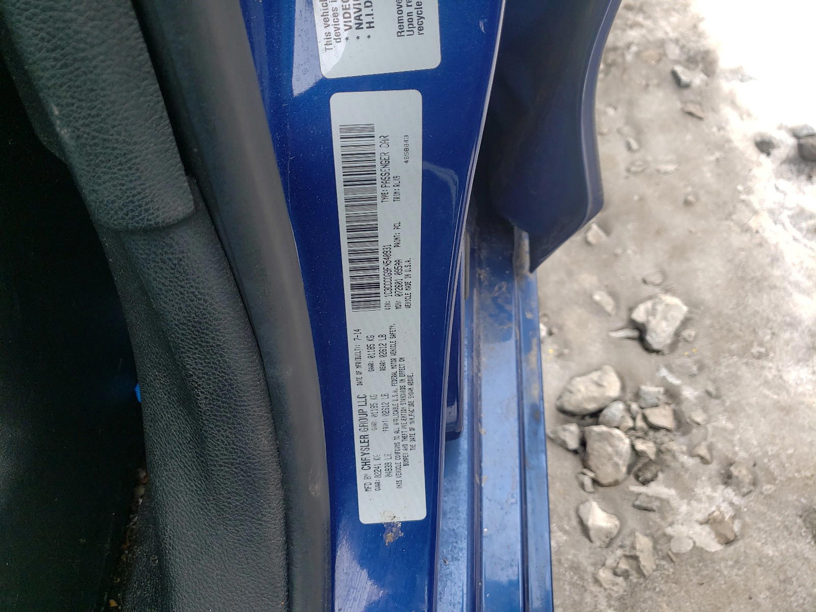 Photo 10 from auction – 2015 CHRYSLER 200 S with VIN 1C3CCCDG9FN540931