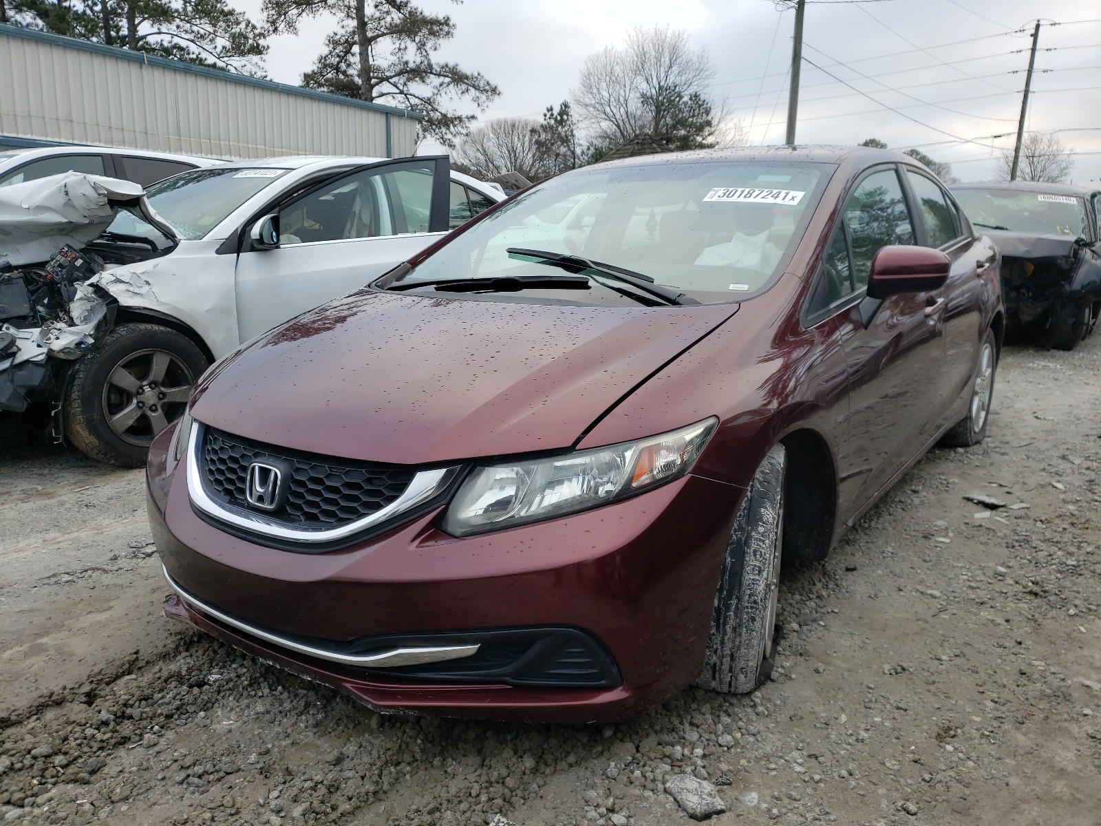Photo 2 from auction – 2014 HONDA CIVIC with VIN 19XFB2F54EE231842