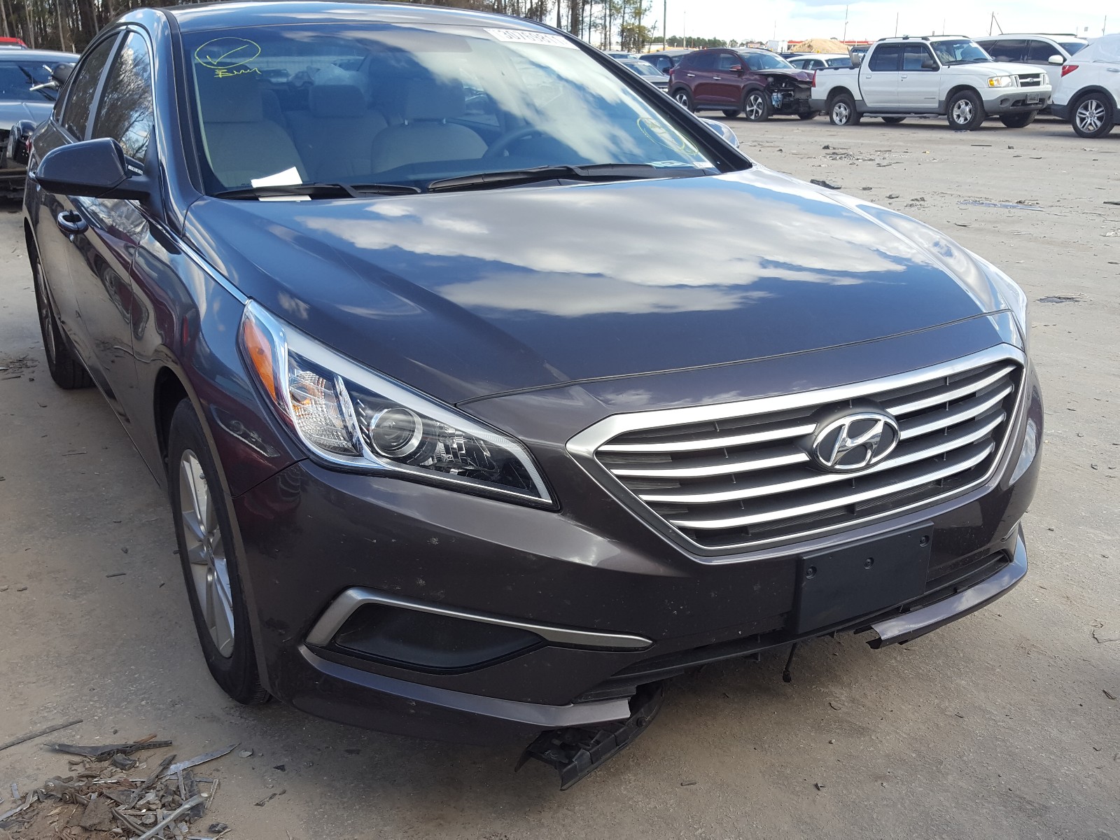 HYUNDAI SONATA SE 2017 with VIN 5NPE24AF6HH507767 - Photo from auction