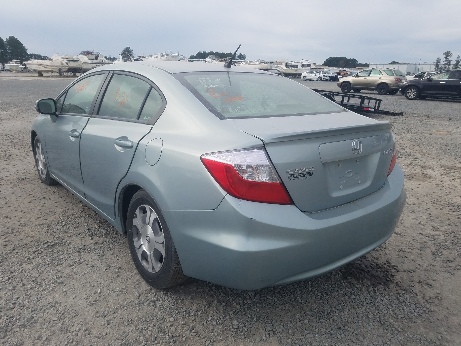 Photo 3 from auction – 2012 HONDA CIVIC HYBR with VIN JHMFB4F26CS000077