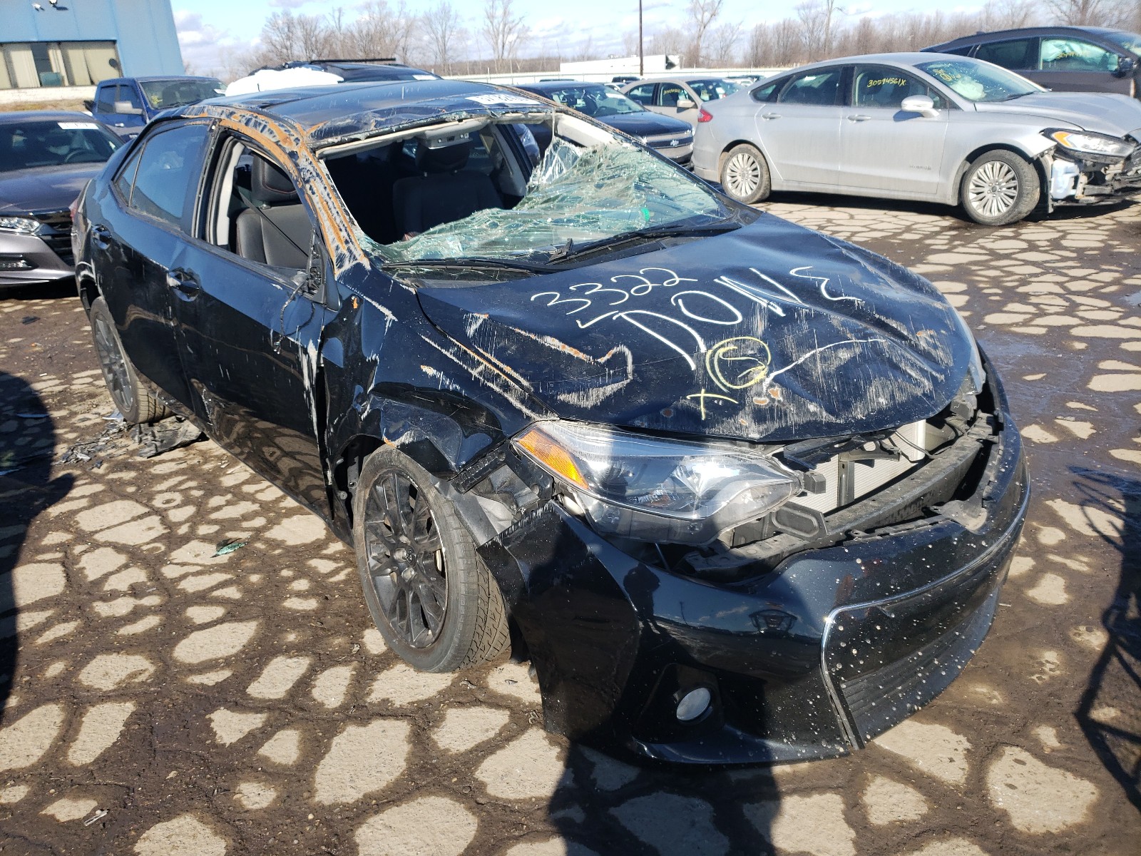 TOYOTA COROLLA L 2016 with VIN 2T1BURHE1GC593322 - Photo from auction