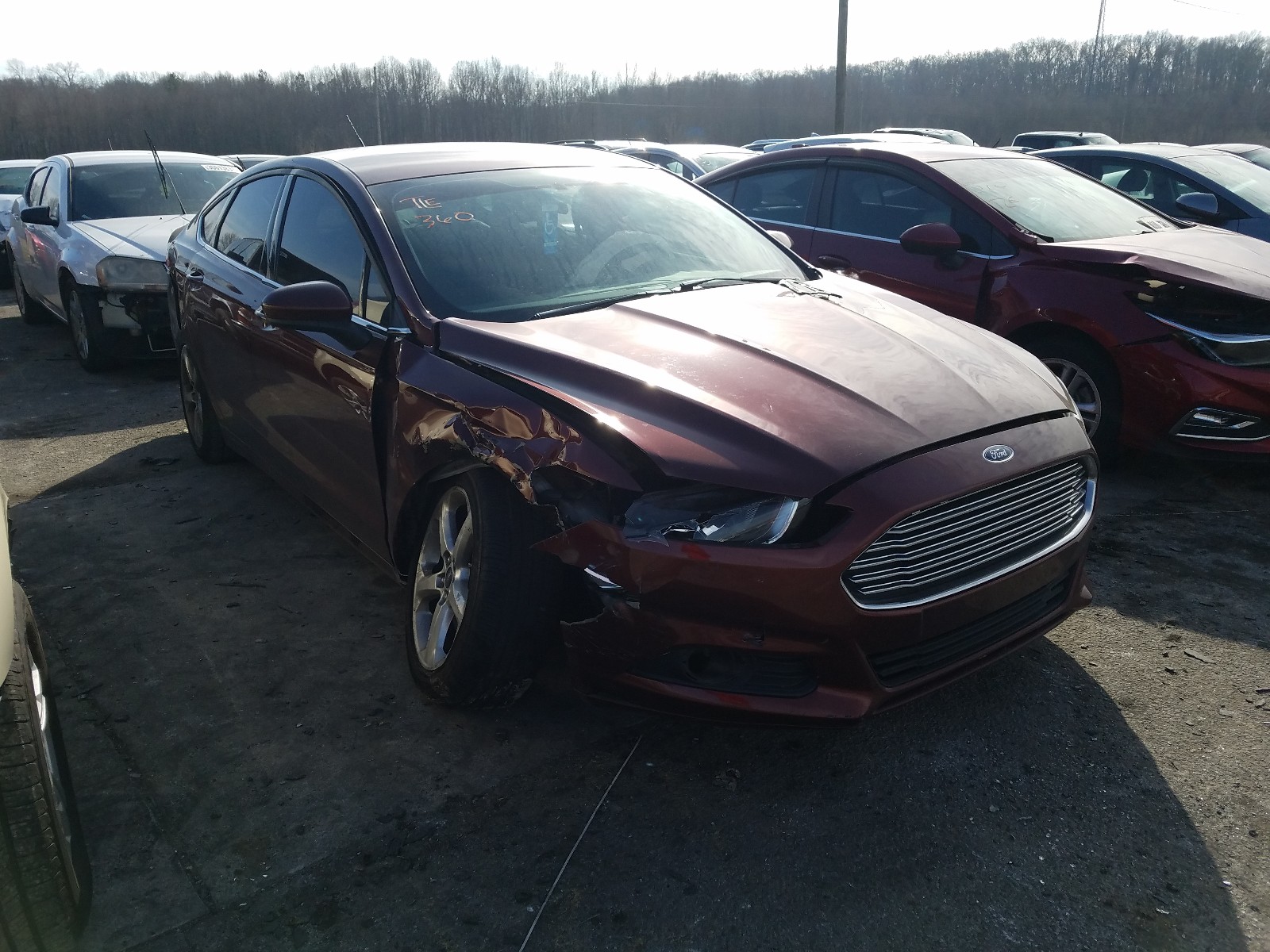 FORD FUSION S 2016 with VIN 3FA6P0G70GR245020 - Photo from auction