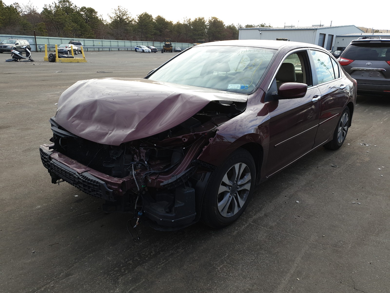 Photo 2 from auction – 2014 HONDA ACCORD LX with VIN 1HGCR2F30EA301550
