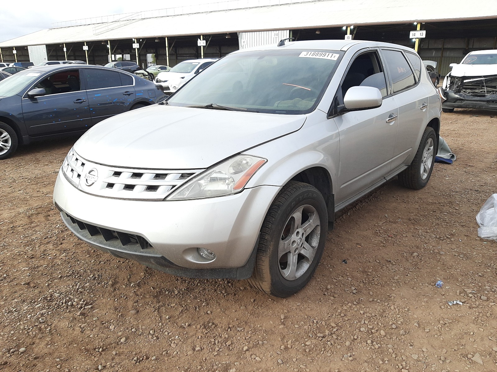 Photo 2 from auction – 2003 NISSAN MURANO SL with VIN JN8AZ08TX3W123299