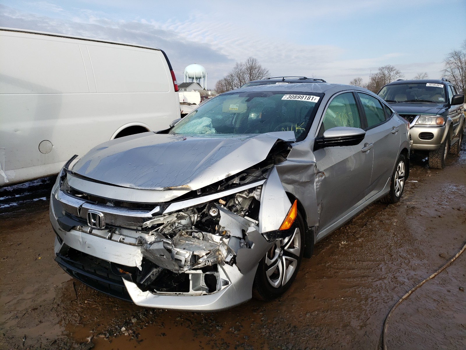 Photo 2 from auction – 2016 HONDA CIVIC LX with VIN 19XFC2F54GE212255