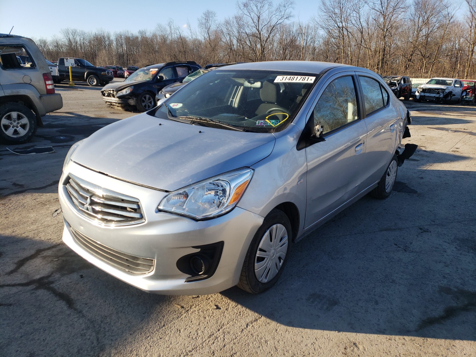 Photo 2 from auction – 2019 MITSUBISHI MIRAGE G4 with VIN ML32F3FJ9KHF14707