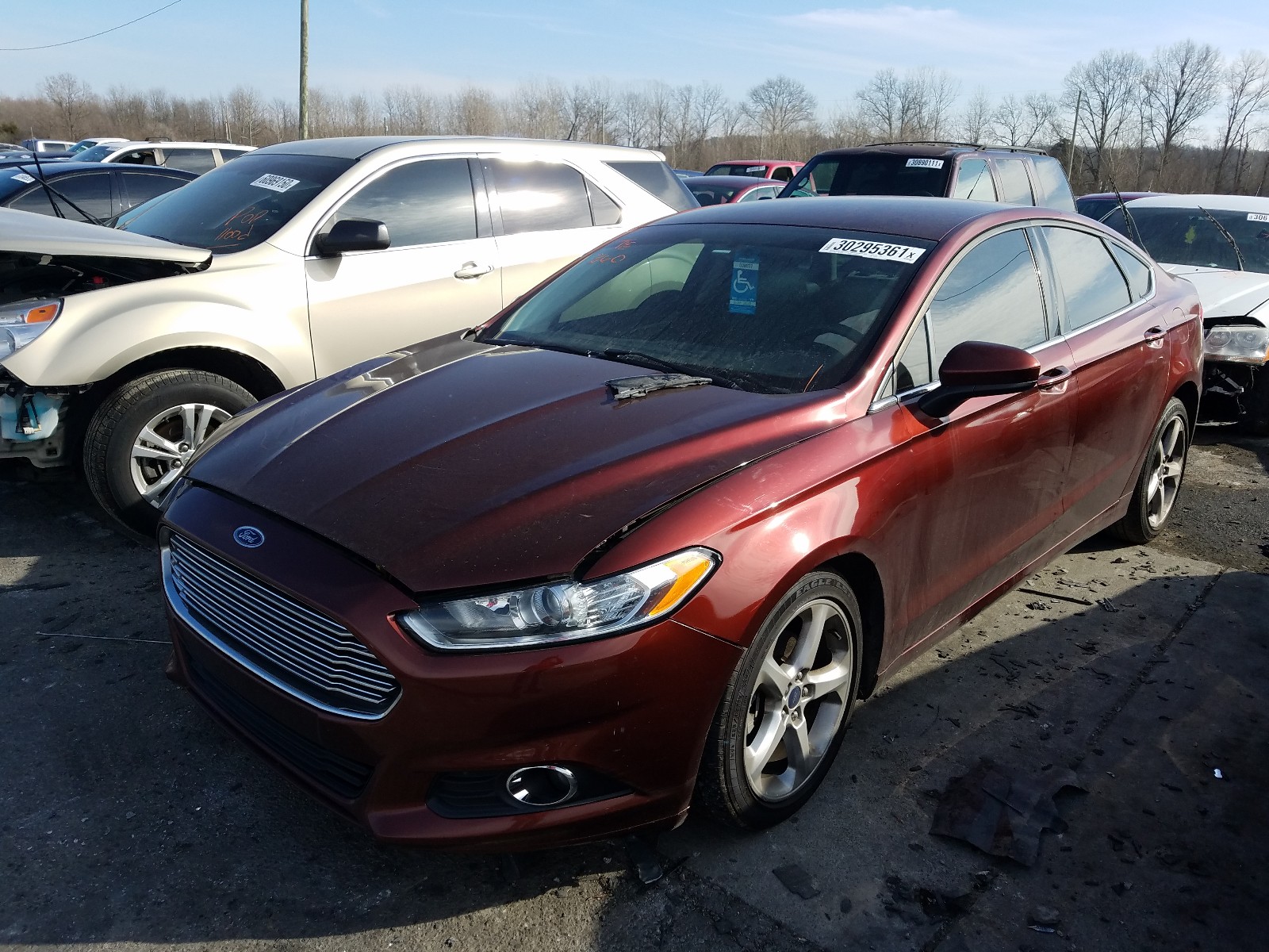 Photo 2 from auction – 2016 FORD FUSION S with VIN 3FA6P0G70GR245020