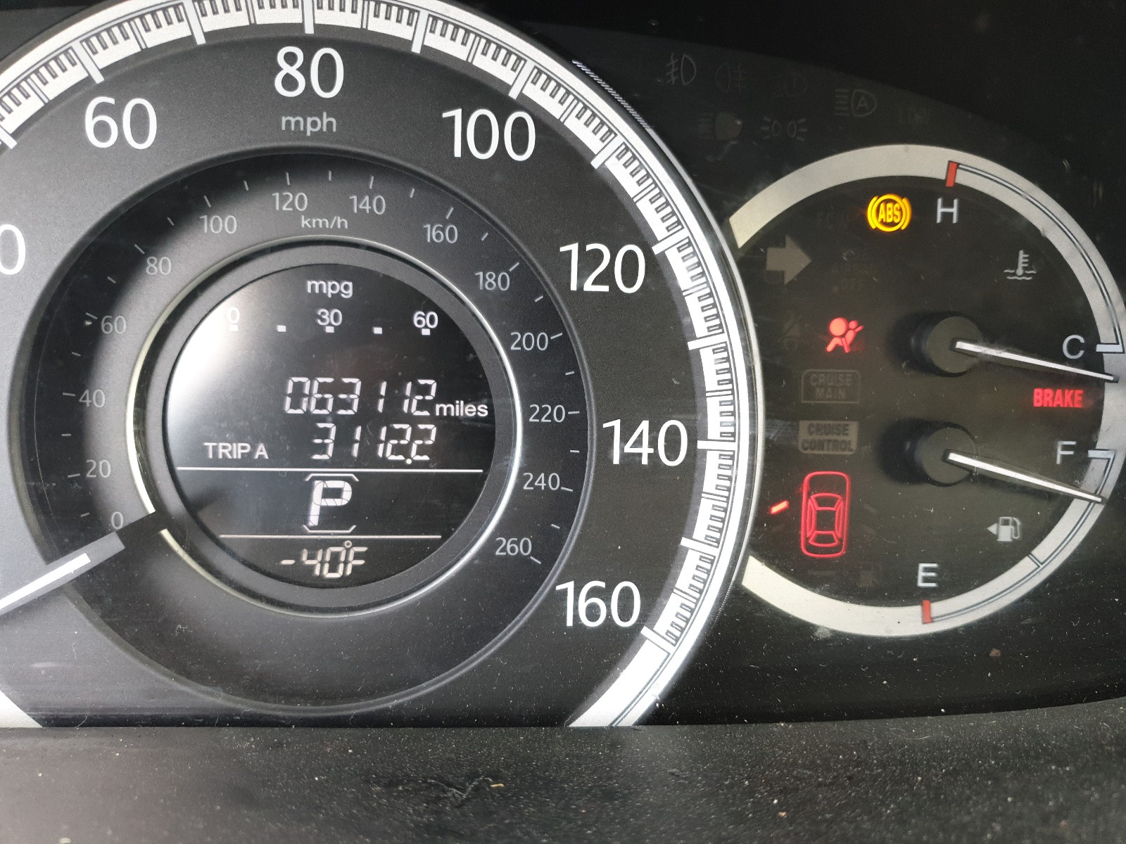 Photo 8 from auction – 2014 HONDA ACCORD LX with VIN 1HGCR2F30EA301550