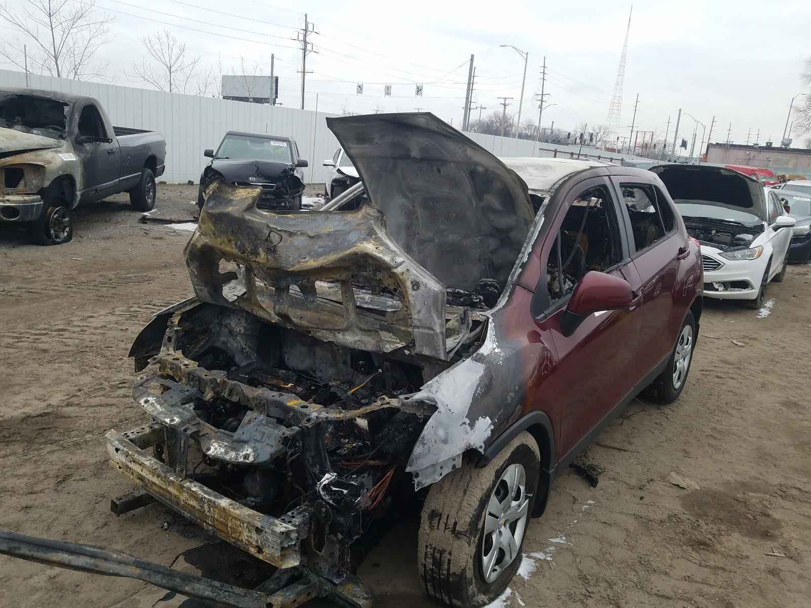 Photo 2 from auction – 2016 CHEVROLET TRAX LS with VIN 3GNCJKSB5GL212711
