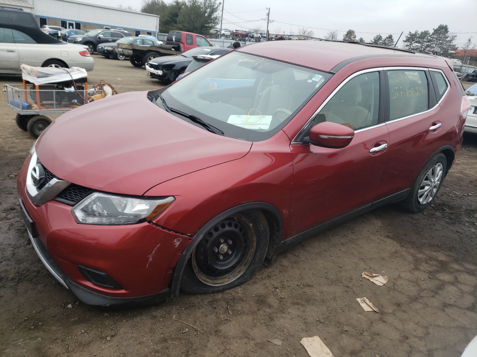 Photo 2 from auction – 2015 NISSAN ROGUE S with VIN KNMAT2MV3FP527091