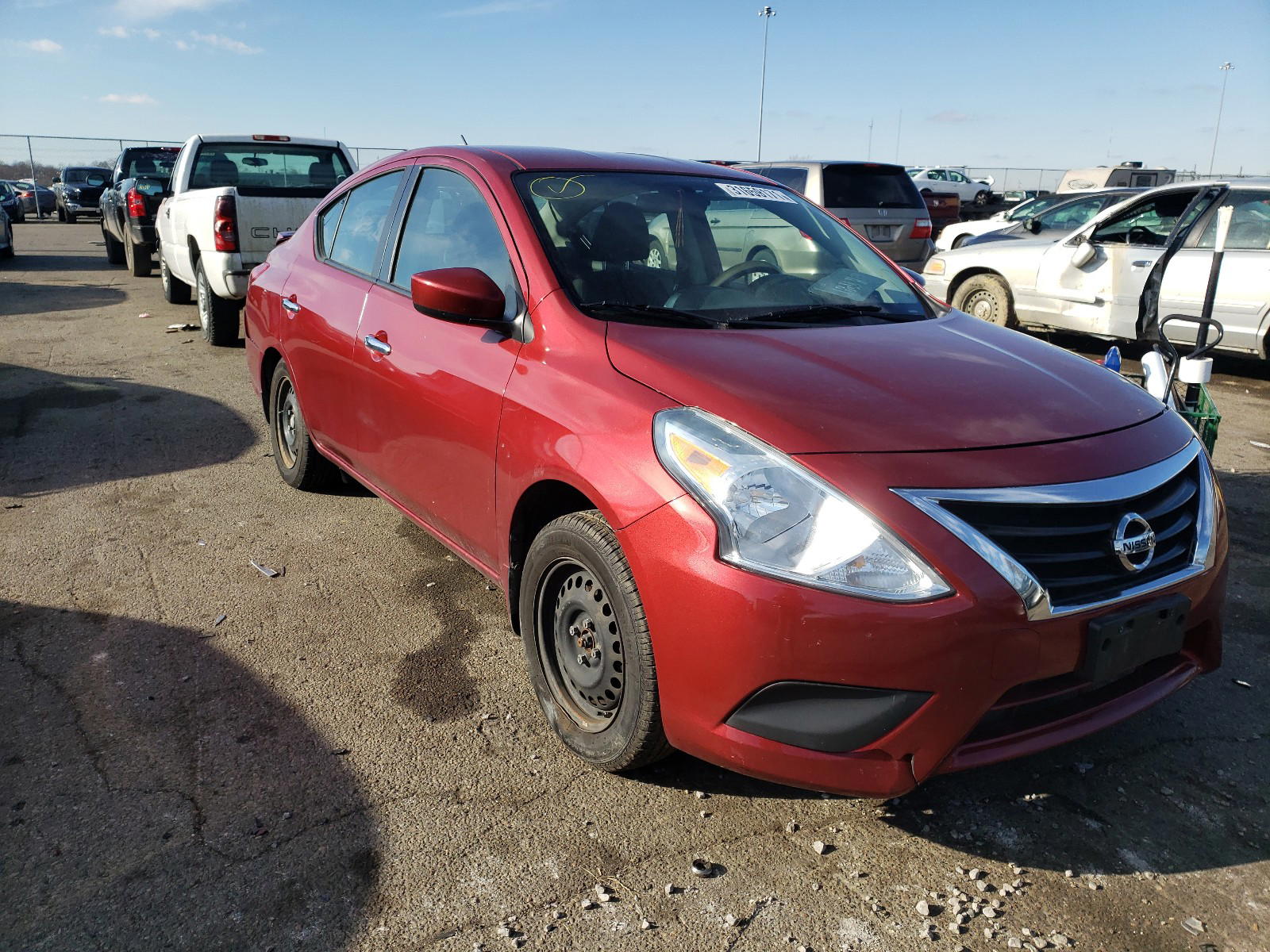 NISSAN VERSA S 2016 with VIN 3N1CN7AP8GL873952 - Photo from auction