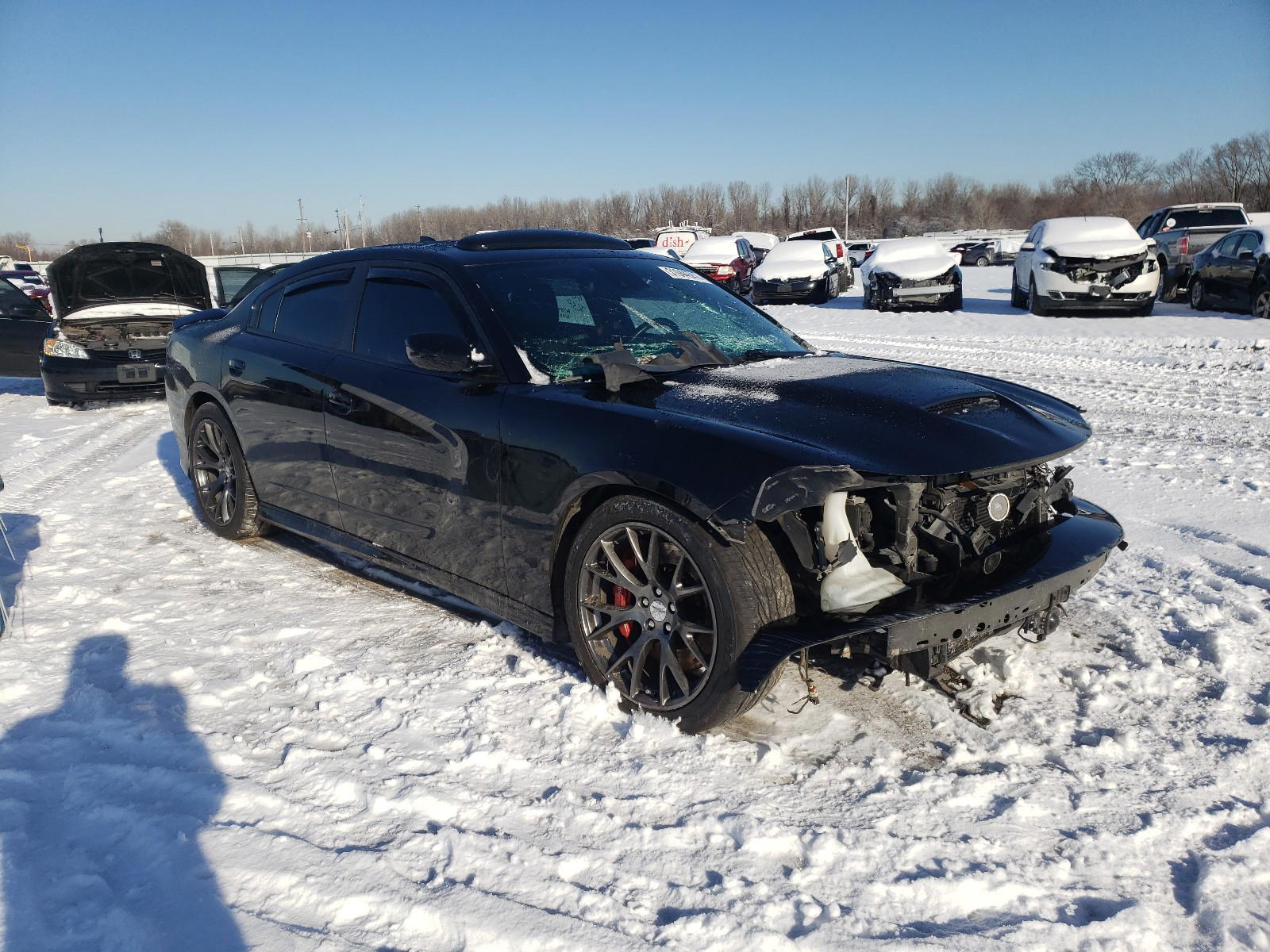DODGE CHARGER SR 2016 with VIN 2C3CDXEJ0GH241448 - Photo from auction