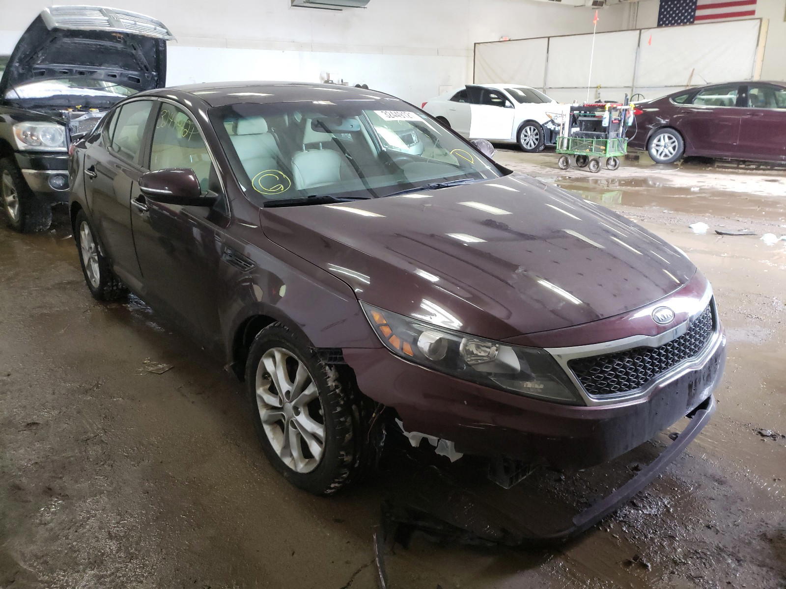 KIA OPTIMA EX 2012 with VIN 5XXGN4A70CG007424 - Photo from auction