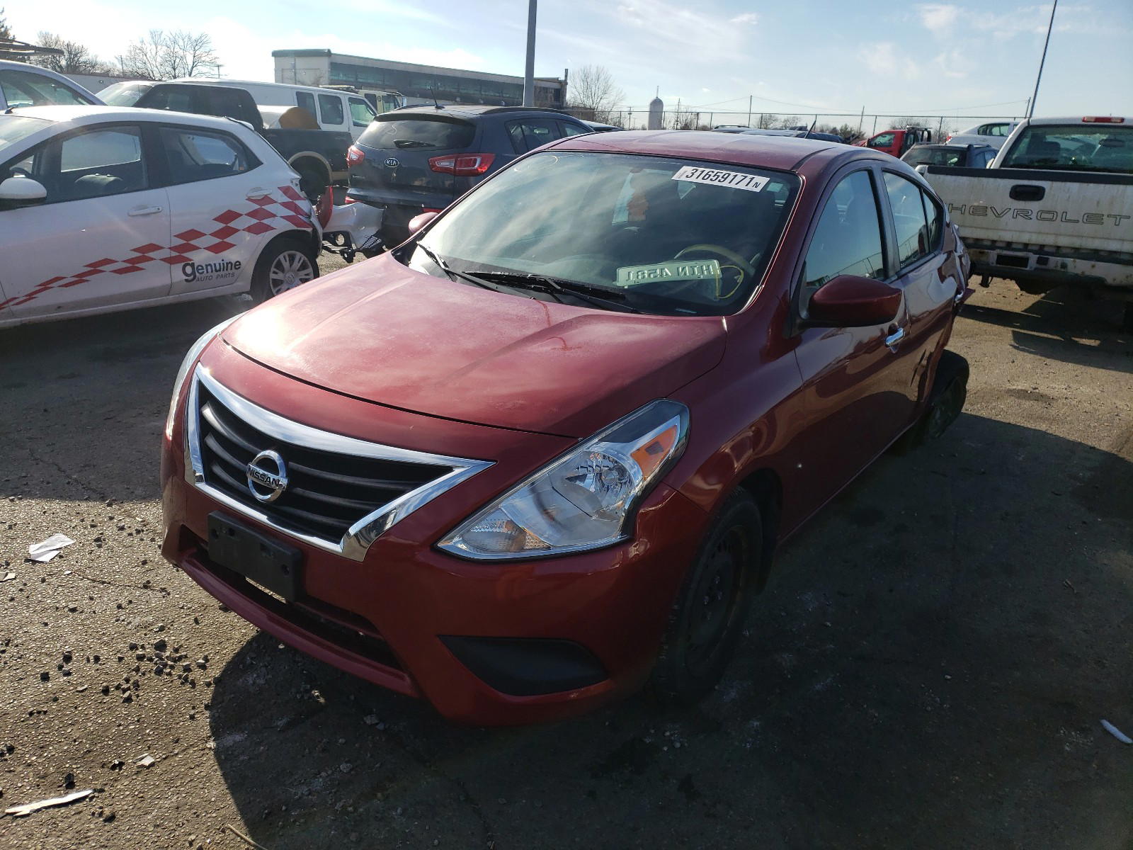 Photo 2 from auction – 2016 NISSAN VERSA S with VIN 3N1CN7AP8GL873952