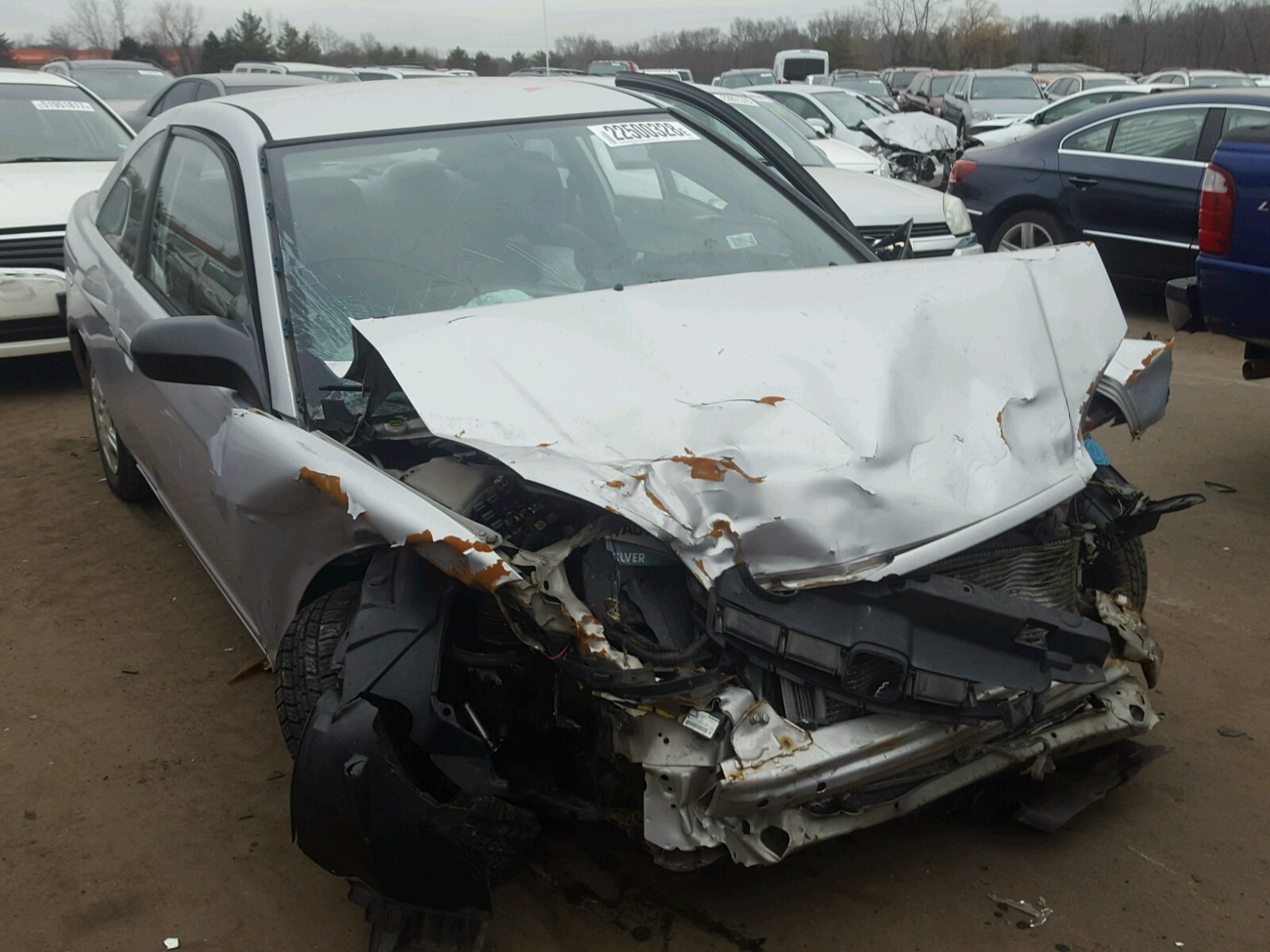 Photo 1 from auction – 2002 HONDA CIVIC LX with VIN 1HGEM22632L089296