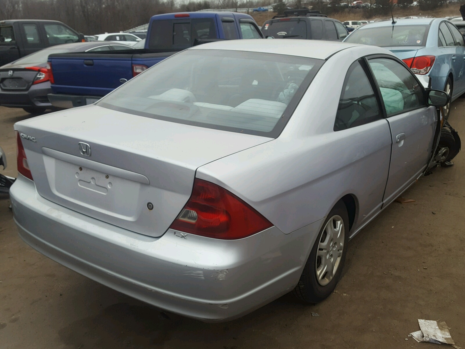 Photo 4 from auction – 2002 HONDA CIVIC LX with VIN 1HGEM22632L089296