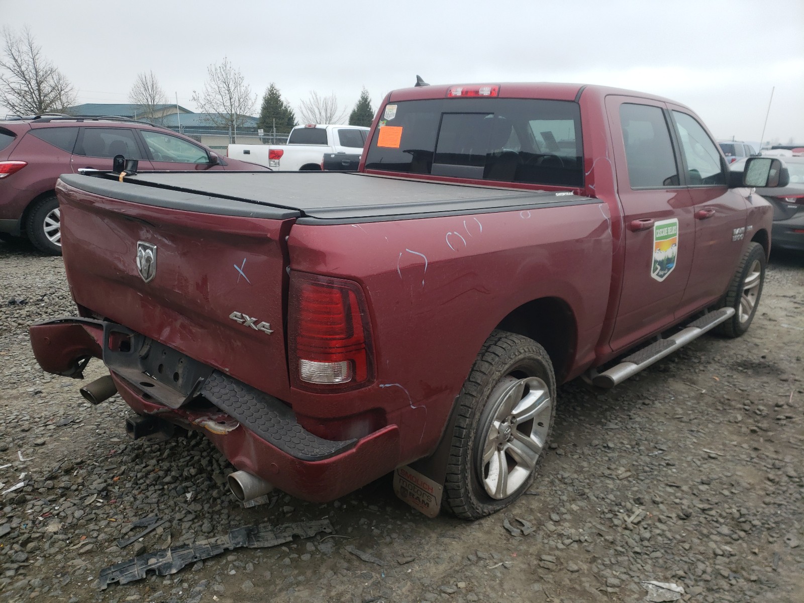 Photo 4 from auction – 2014 RAM 1500 SPORT with VIN 1C6RR7MT0ES153667