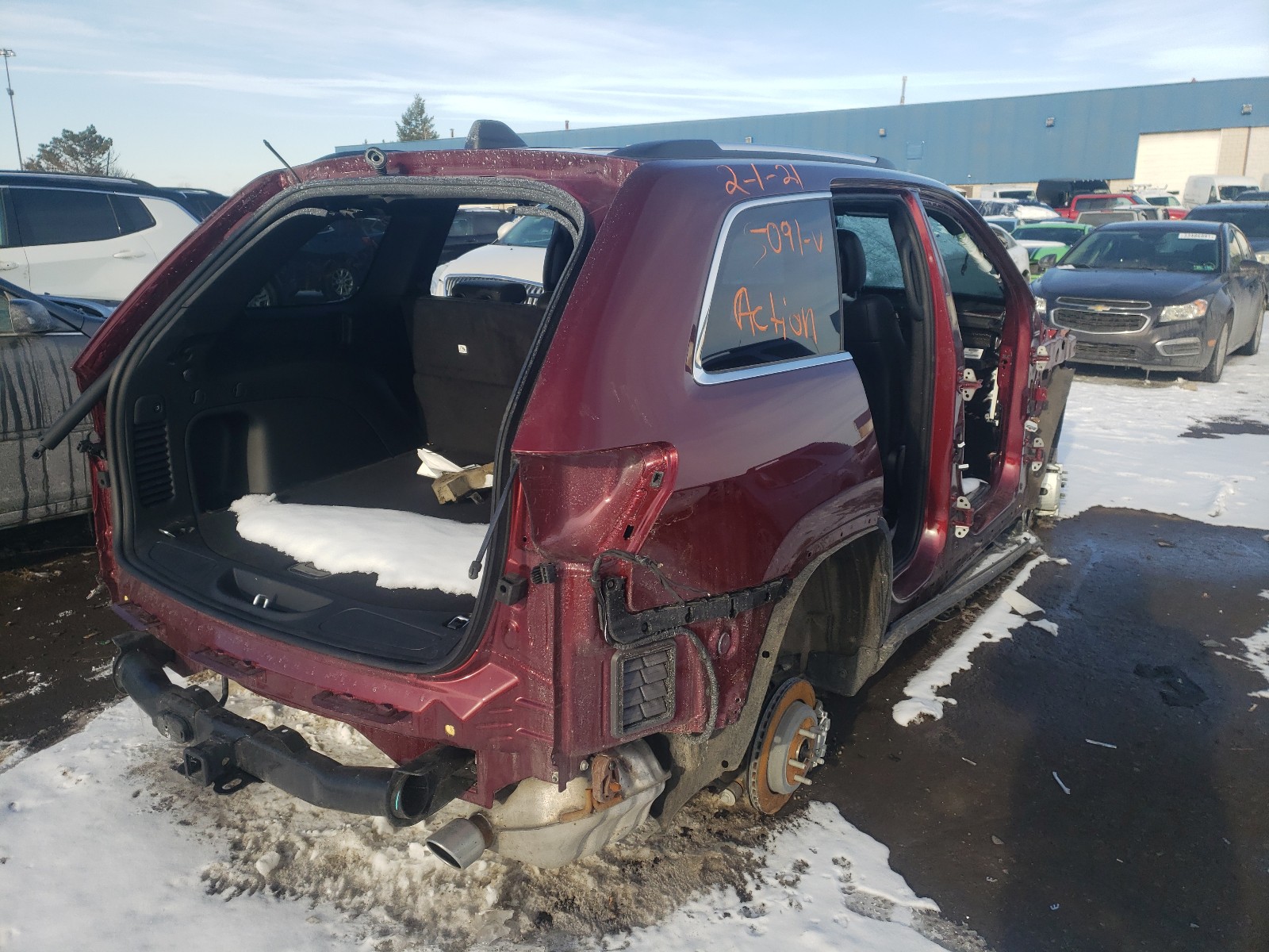 Photo 4 from auction – 2021 JEEP GRAND CHER with VIN 1C4RJFBG2MC585041