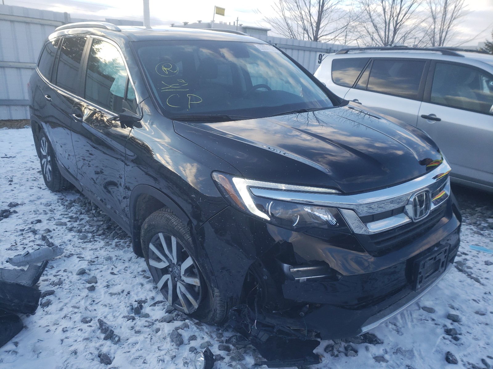 HONDA PILOT BLAC 2020 with VIN 5FNYF6H73LB500875 - Photo from auction