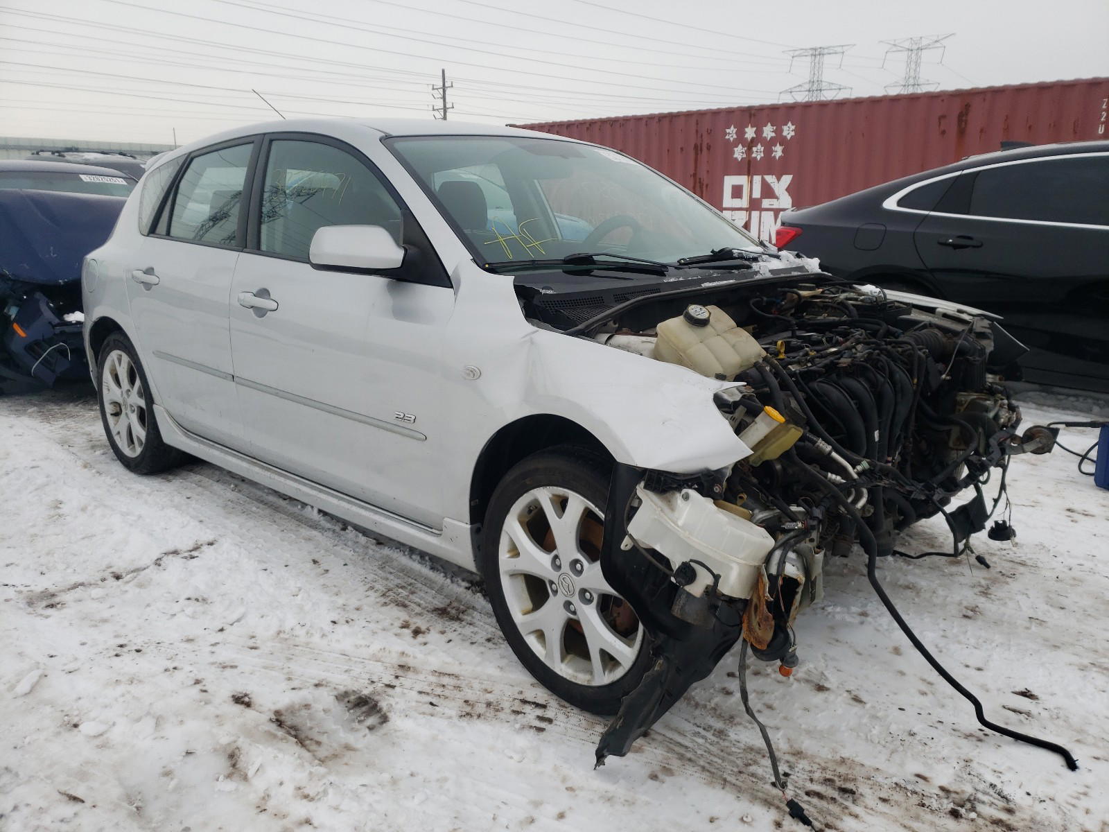 MAZDA 3 HATCHBAC 2008 with VIN JM1BK343581854710 - Photo from auction