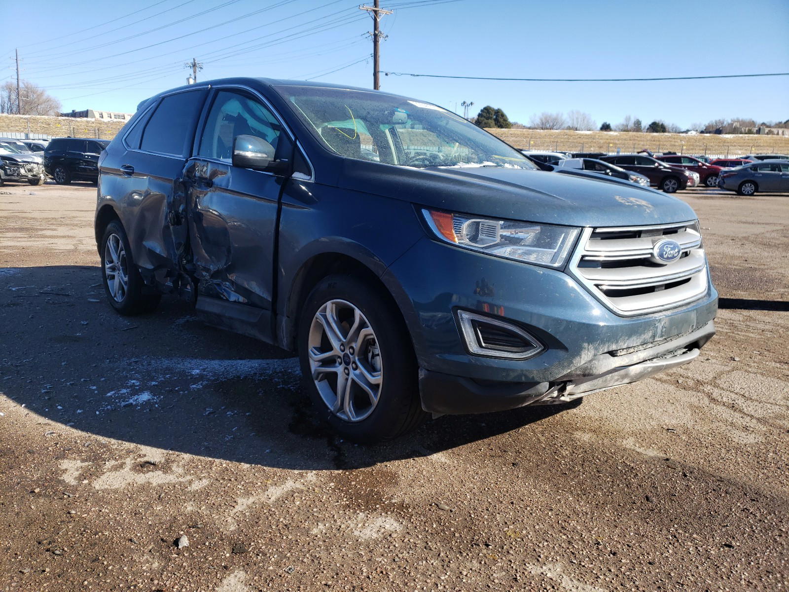 FORD EDGE TITAN 2016 with VIN 2FMPK4K89GBB92512 - Photo from auction