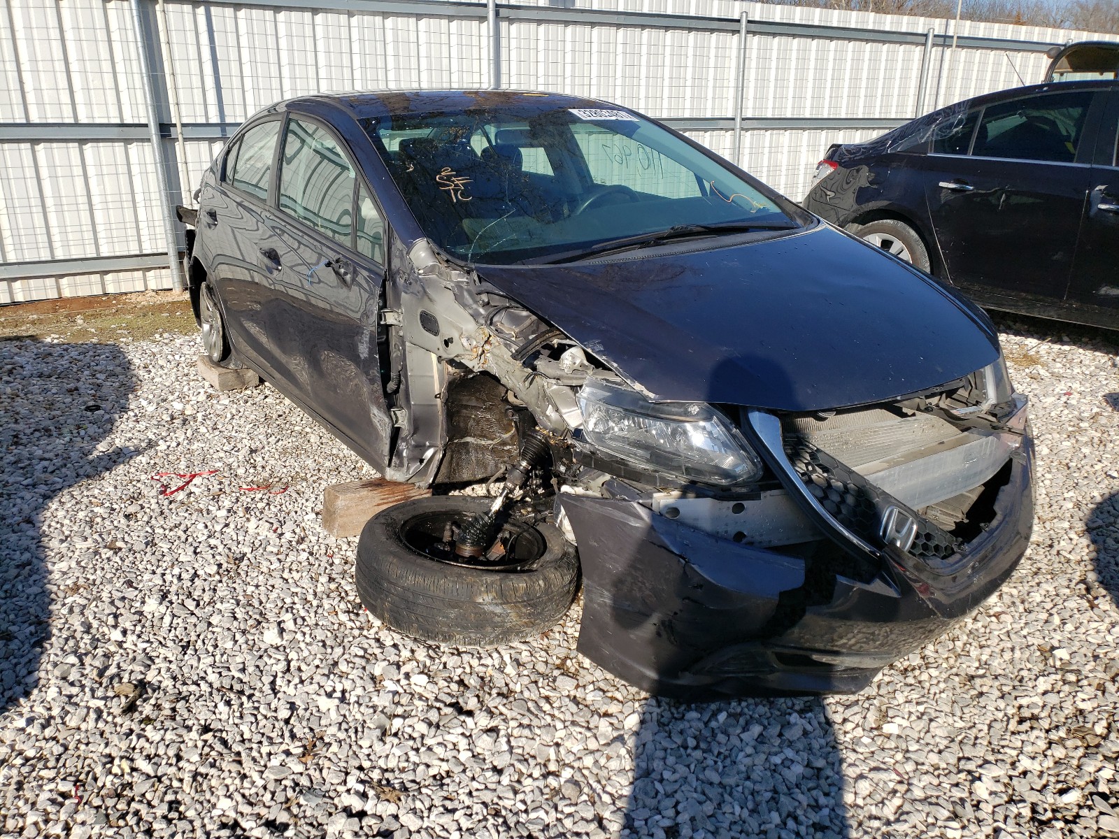 HONDA CIVIC LX 2014 with VIN 19XFB2F58EE012849 - Photo from auction