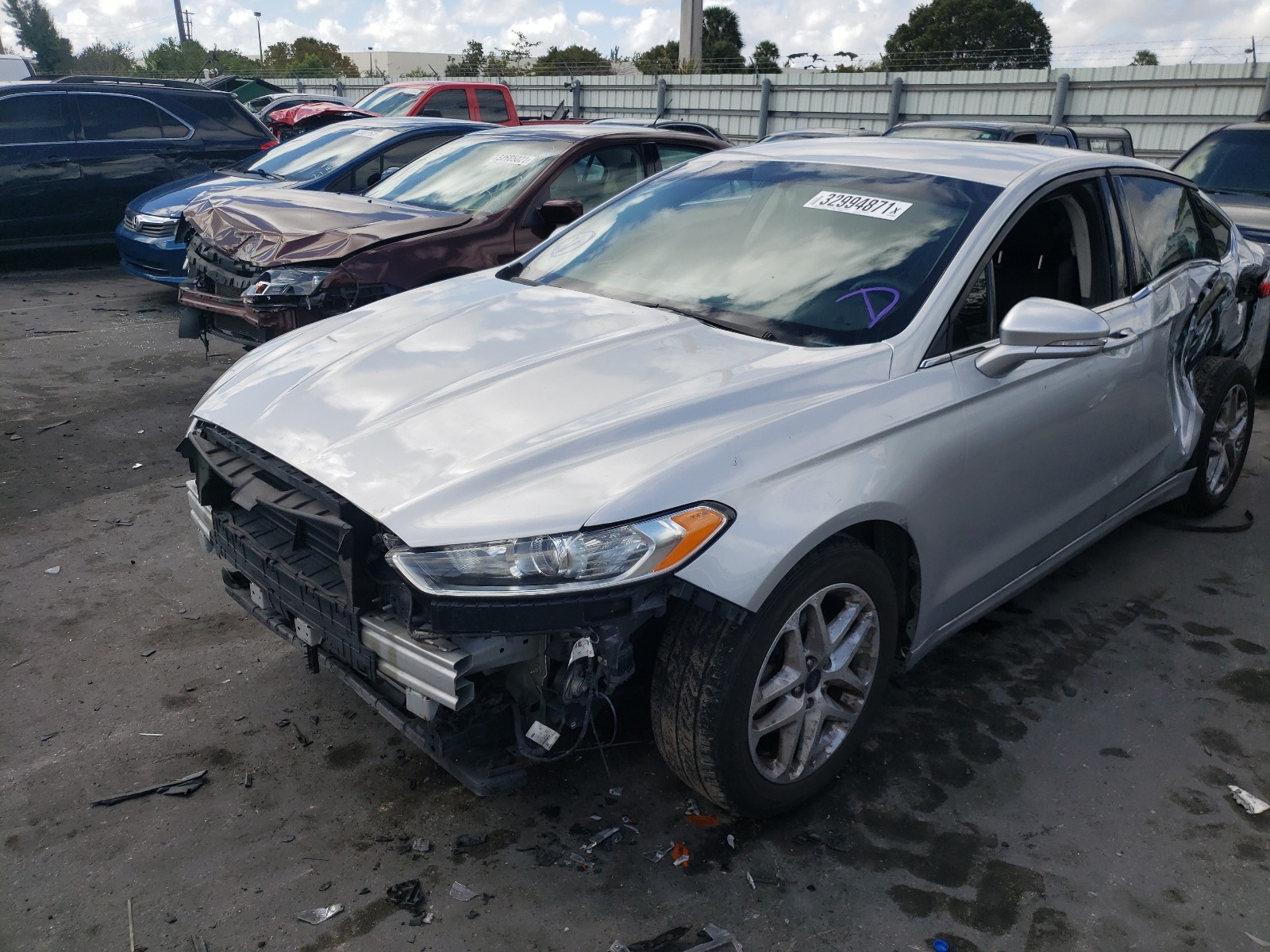 Photo 2 from auction – 2016 FORD FUSION SE with VIN 1FA6P0H72G5132137