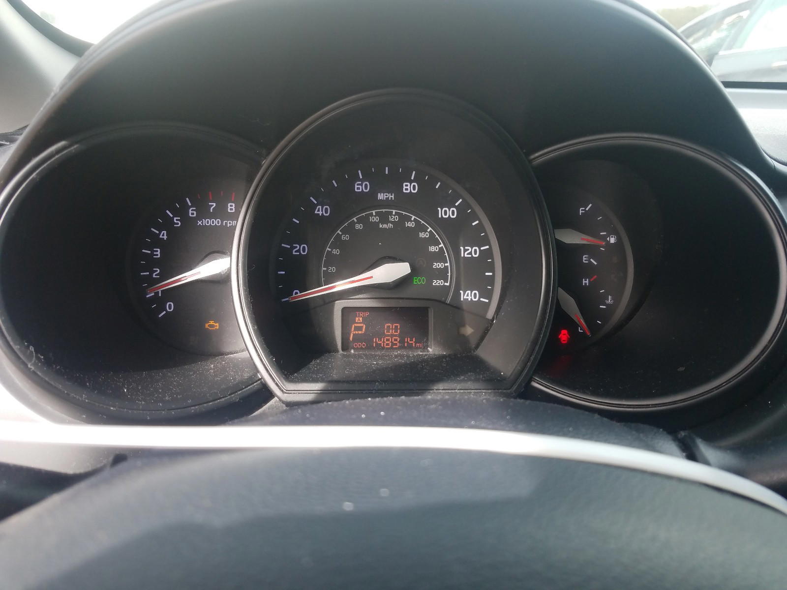 Photo 8 from auction – 2014 KIA RIO LX with VIN KNADM4A31E6344203