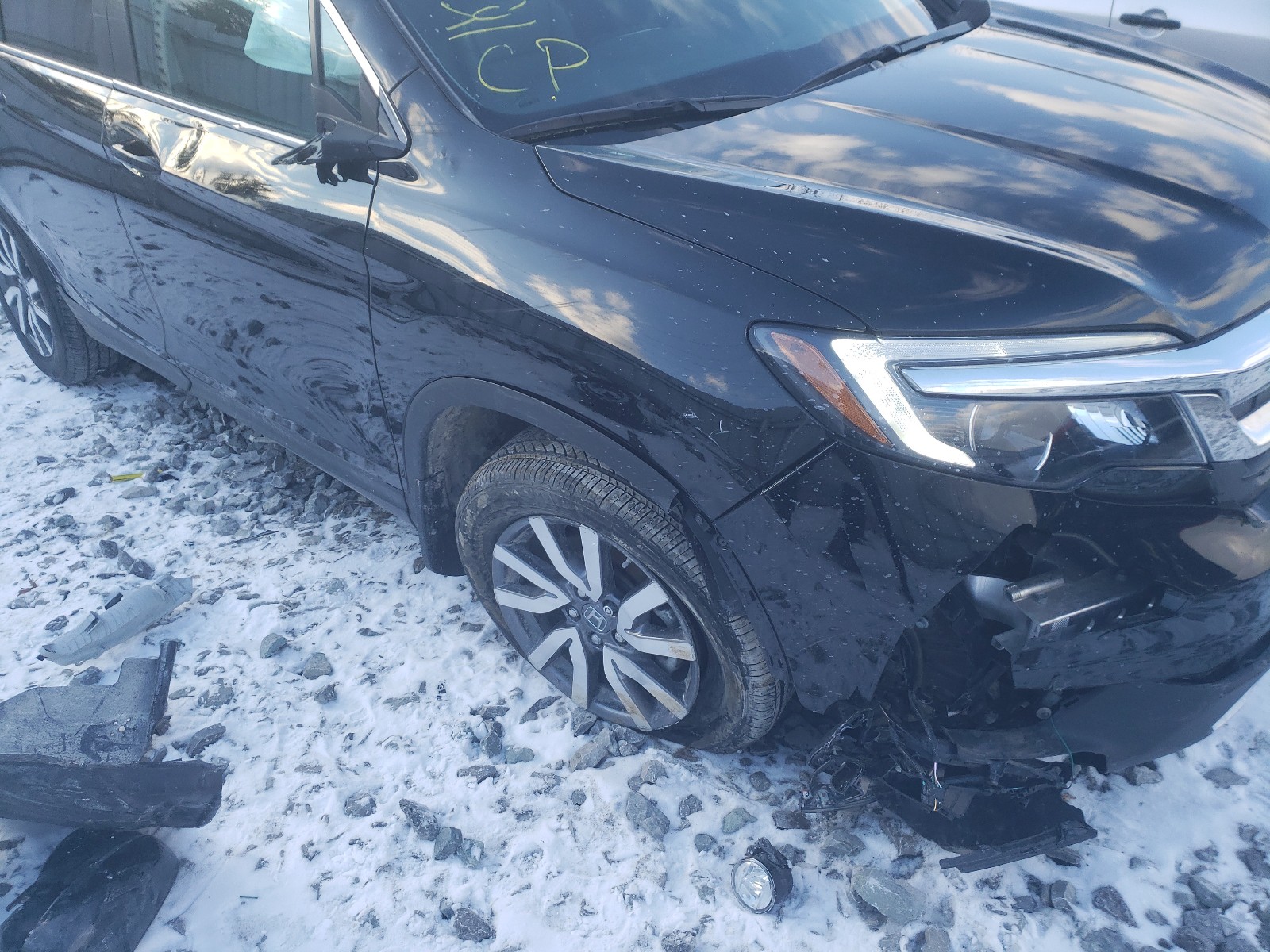 Photo 9 from auction – 2020 HONDA PILOT BLAC with VIN 5FNYF6H73LB500875