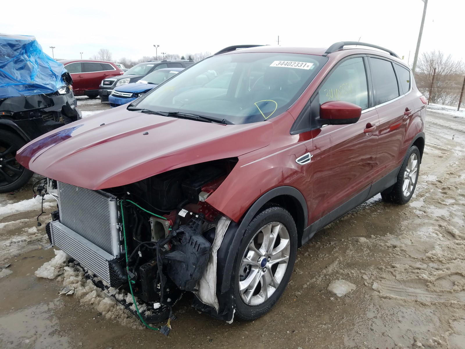 Photo 2 from auction – 2016 FORD ESCAPE SE with VIN 1FMCU9GX5GUA96280