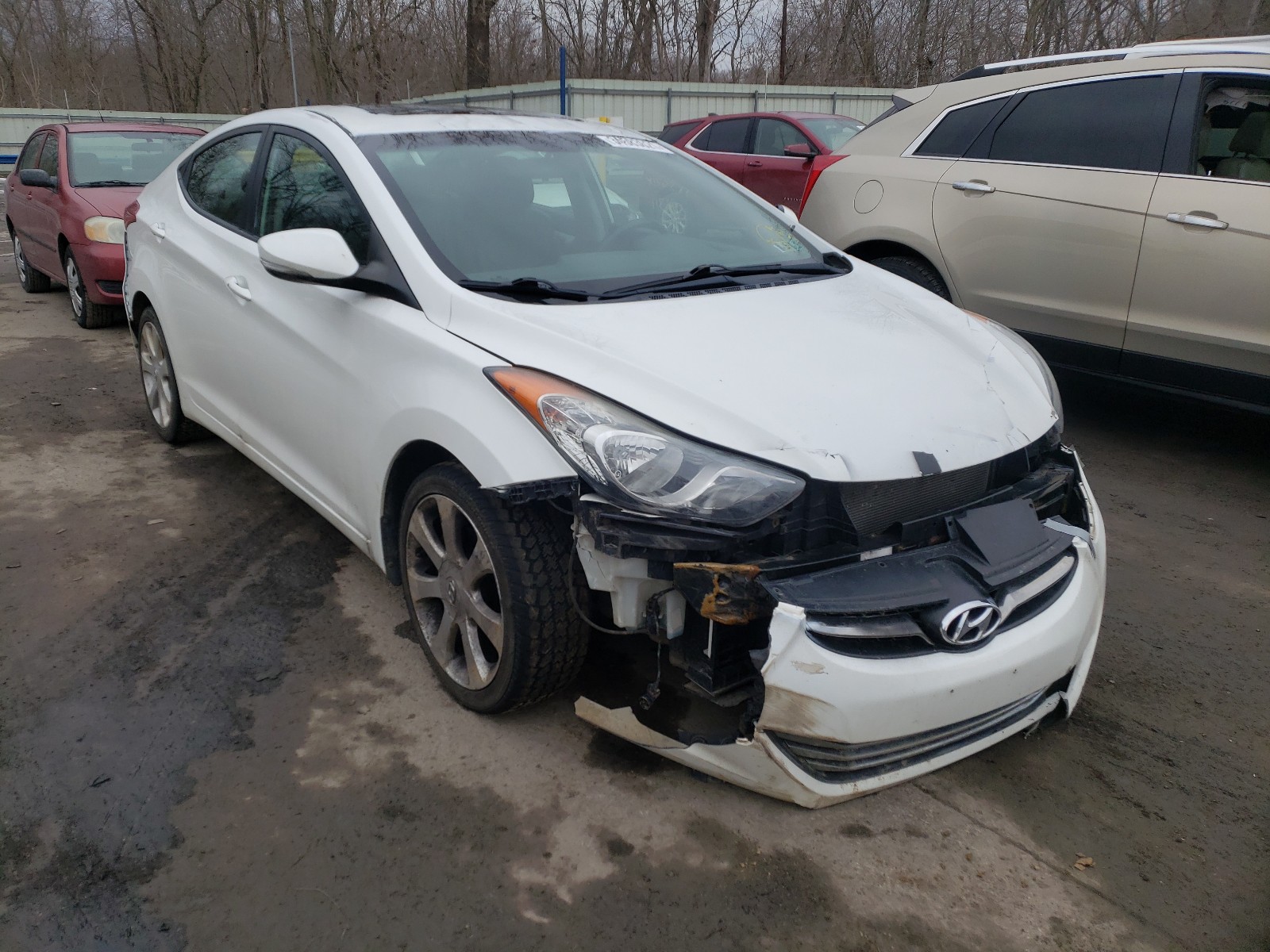 HYUNDAI ELANTRA GL 2012 with VIN 5NPDH4AE8CH098990 - Photo from auction