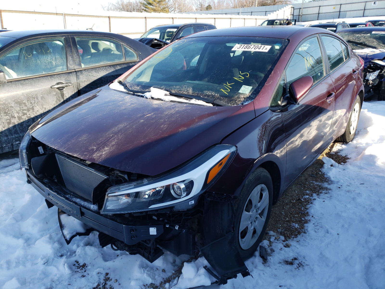 Photo 2 from auction – 2017 KIA FORTE LX with VIN 3KPFK4A71HE089684